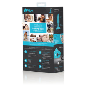 b-Vibe World's First Rimming Plug v2 USB Rechargeable Battery Teal - Angelsandsinners