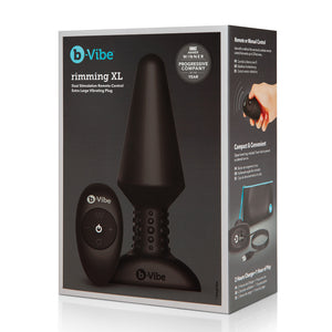 B-Vibe XL USB Rechargeable Silicone remote Controlled Rimming Plug - Angelsandsinners